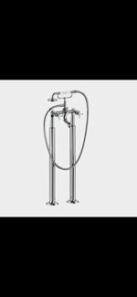 Heritage Somersby TSBC171 Traditional Chrome Freestanding Bath Tap + Shower