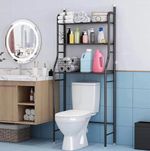 Over The Toilet & Laundry 3-Tier Storage Rack Stainless Steel Shelf Bathroom UK