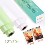 Clear Htv Vinyl For Sublimation Print 12"x20ft Sublimation Light-colored Shirts