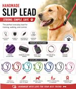 Handmade Braided Dog Slip Lead Rope Gun Pet Training Lead Strong Lightweight 12m