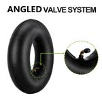 2x 4.10/3.50-4 inch Inner Tube Bent Valve Innertubes Wheelbarrow Wheel Tyre·UK