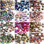 1440pcs Flatback Rhinestones Diamante for Nail Art DIY Craft Glass Crystal Gems