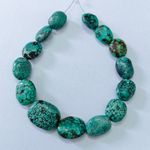 WOW Turquoise Oval Beads Gemstone Natural Tibet Turquoise Loose Undyed Beads