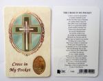 I Carry a Cross in my Pocket Prayer Card Wallet Size Religious Christian