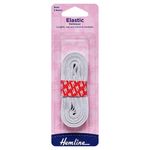 Hemline 9mm Swimwear Elastic | 2.5 Metres (White)  Durable & Firm Woven