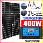 400W Solar Panel Kit 12V Battery Charger & 100A Controller RV Trailer Camper Van