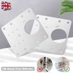 12 Kitchen Cupboard Door Hinge Repair Kit Plate and Fixing Screws Cabinet Hinges