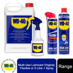 WD-40 Multi-Use Lubricant Original 600ml x2, Flexible 400ml x2 or 5 Litre +Spray