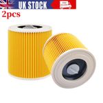 2pcs Cartridge Filter For Karcher Wet & Dry WD2 WD3 A2004 WD2 Plus Vacuum Hoover