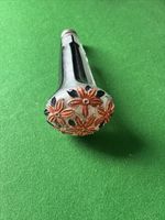 Vintage Czech Laydown Powder Bottle Flower Design C 1920S Great Quality