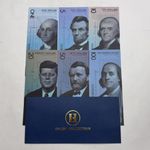 6pcs US 1 5 10 20 50 100 Dollars Polymer Banknotes Set Collectibles in Envelope