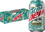 Moutain Dew Baja BLast Can 12oz Pack of 12 Cans -British Regional Cuisine
