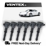 Ignition Coil Pack x6 for Porsche 911 Boxster Cayman 986 987 996 997 VENTEX® 