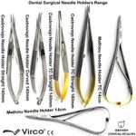Dental Surgical, Castroviejo Mathieu Needle Holder TC Eye Micro Surgical