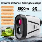 Mini Golf Range Finder 6X Magnification Rechargeable Golf Rangefinder Flag Lock
