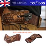 TOURBON Leather Folding Blade Pocket Knives Belt Pouch Camping Knife Sheath Gift