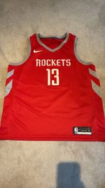 Houston Rockets Men's Basketball Vest Red Sleeveless Size XXL #13 James Harden