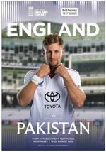 2026 England v Pakistan 1st Test at Headingley Programme