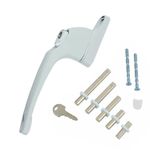 UPVC Window Handle Universal Espag Key Locking For Double Glazing- White