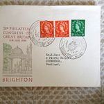 38th Philatelic Congress GB FDC Cover Brighton 5-8 Jun 1956 Elizabeth II