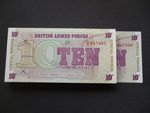 BULK LOT OF MILITARY NOTES (SPECIAL VOUCHERS) 100 x 10p NOTES 6TH SERIES 1972