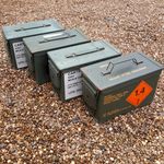 Ammo box x 4 in grade two condition tool box storage box ammo can