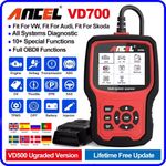 ANCEL ABS SRS EPB Oil OBD2 Scanner Diagnostic Tool Car Code Reader Fit For VW
