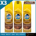 3 x PLEDGE EXPERT CARE WOOD POLISH CLASSIC FOR WOOD FURNITURE SPRAY 250ML NEW