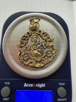 Virgin Mary and Child Jesus Medal Antique 1800's