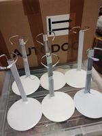 6x White ,Vintage Metal Doll/Teddy/Action Figures,Standard Size.