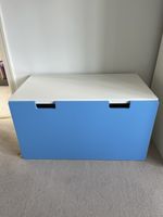IKEA SMASTAD toy chest and bench (with optional padded seat) and drawer wheels. 