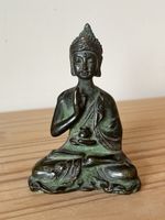 Small Bronze Medicine Buddha Statue Meditation Pose, Lovely Patina, Devotional