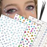LunarCharm Self-adhesive gemstone stickers for the face, hair jewellery, face j