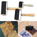 Hard Rubber Roller Printing Ink Lino Brayer Art Craft Tool Handmade Printing NEW