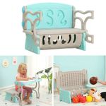 4In1 Children Kids Convertible Bench Activity Study Table Chair Toy Storage Box