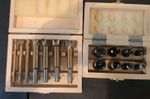 SET OF EIGHT 5/8"-1/4" STRAIGHT SHANK ROUTER BITS And Titanium 1"-1/4"