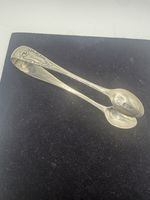 Antique Sterling Silver Sugar Tongs - 18.9grams