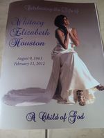 Whitney Houston Obituary Funeral Celebration Of Life Program