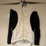 Mavic Men's Cycling Jacket XL White/Black Full Zip Long Sleeve Polyester