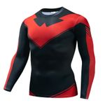 Titans The Batman Nightwing Robin 3D T-Shirts Superhero Sports Fitness Top Tee