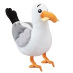 Seagull with Chip Soft Toy Animal Cute Plush Furry Fluffy White