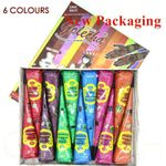 6/12 Multi-Colour Henna Paste Indian Import Mehandi Paste Temporary Henna Cones