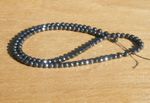 Haematite Metallic Gemstone Faceted 4mm Round Beads (B), Strand Approx 15"