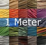Leather Strap Round Ø 1 / 1.5 / 2 / 3 / 4 / 5 / 6 mm Leather Strap - Choice of Colour - 1 Meter
