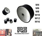 Rubber Mounts Anti Vibration Female to Female Damper M4 M6 M8 M10 M12 M16  / C