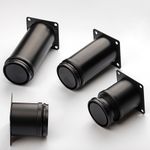Set of 4 Adjustable Metal Legs Furniture Feet for Sofa Bed Chairs Stools Cabinet