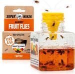 Super Ninja Fruit Fly Trap - 1 pack Highly Effective Fruit Fly Killer for Home
