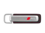 Audi Key ring rings, silver / black.  GENUINE VARIOUS MODELS