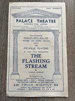1942 palace theatre watford programme - melville players in the flashing stream