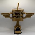 CARS 20th ANNIVERSARY Piston Tumbler Trophy Drink Cup with Straw and Lid